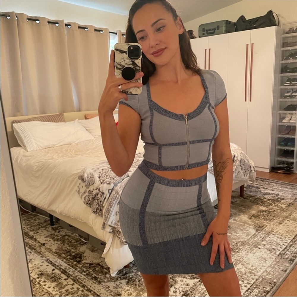 Bebe bandage skirt set